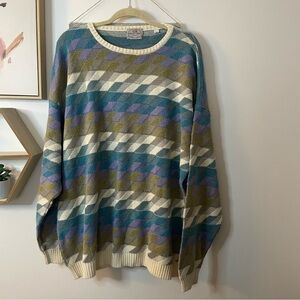 Pronto- Uomo Men's Multicolor Sweater 2XL